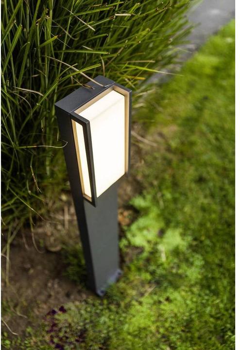 Actual product image Lutec LED outdoor floor lamp Qubo (1100 lm, IP54)