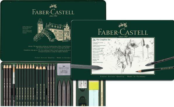 Image du produit Faber-Castell Set Pitt Graphite (2H, 4B, 6B, 3B, HB, 2B, 26 x)