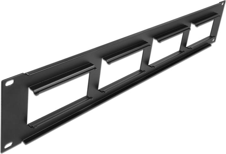 Produktbild Delock Easy 45 48,30cm (19") Patchpanel Ausschnitt 4 x 90,5 x 45,2 mm, 2 HE, schwarz