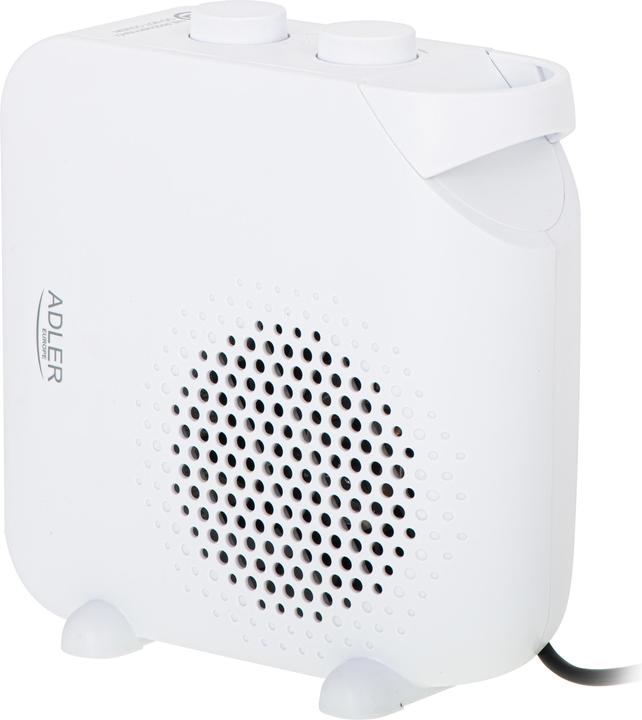 Actual product image Adler Heater AD 7725w Fan heater, 2000 W, Number of power levels 2, Baltas (2000 W)