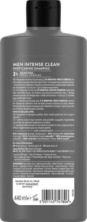 Produktbild Syoss Clean & Cool (440 ml, Flüssiges Shampoo)