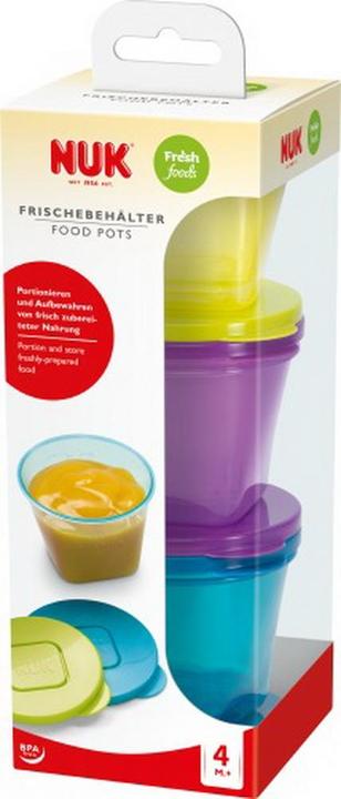 Actual product image NUK Fresh Foods freshness container, for storing baby food, stackable, space-saving, 3 sizes...
