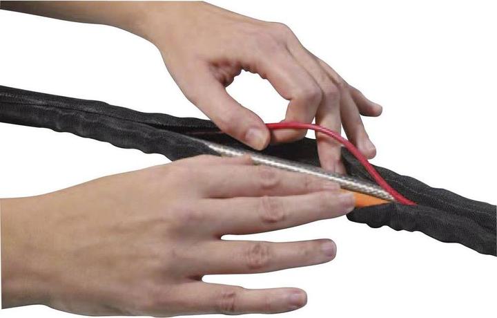 Produktbild HellermannTyton Helagaine Twist-In braided sleeve 13mm (Kabelschlauch, 500 cm)
