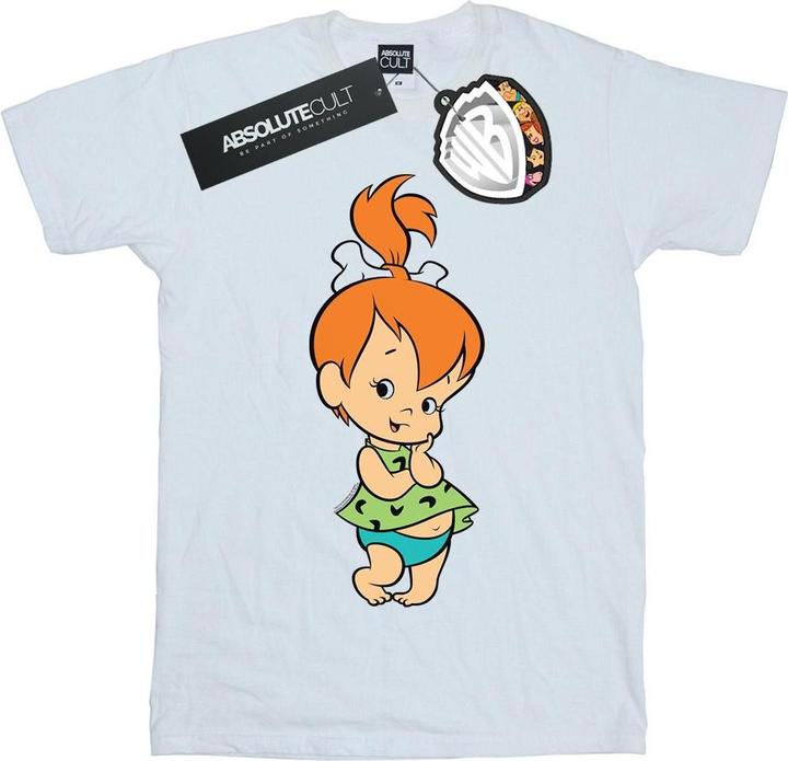 Actual product image The Flintstones Womens/Ladies Pebbles Flintstone Cotton Boyfriend T-Shirt (XXL)