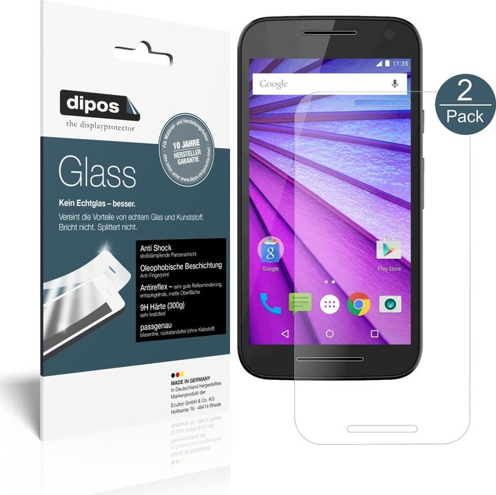 Actual product image Dipos Screen Protector Anti-Shock (1 Piece, Motorola Moto G (3rd gen.))