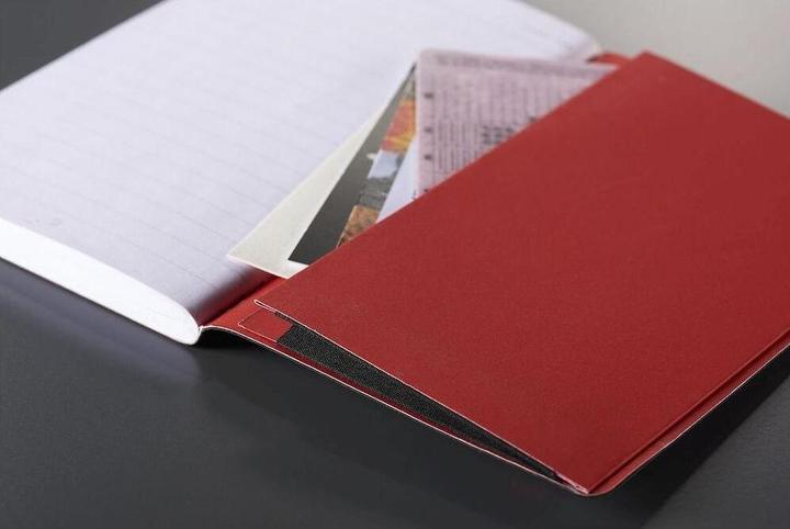 Actual product image Oxford Black n' Red B5 Soft Cover Casebound Business Journal Ruled & Numbered 144 Page Black (B5, Lined, Soft cover)