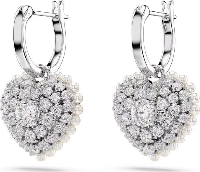 Image du produit Swarovski Hyperbola Drop Boucles d'oreilles Coeur Blanc (Métal Swarovski)