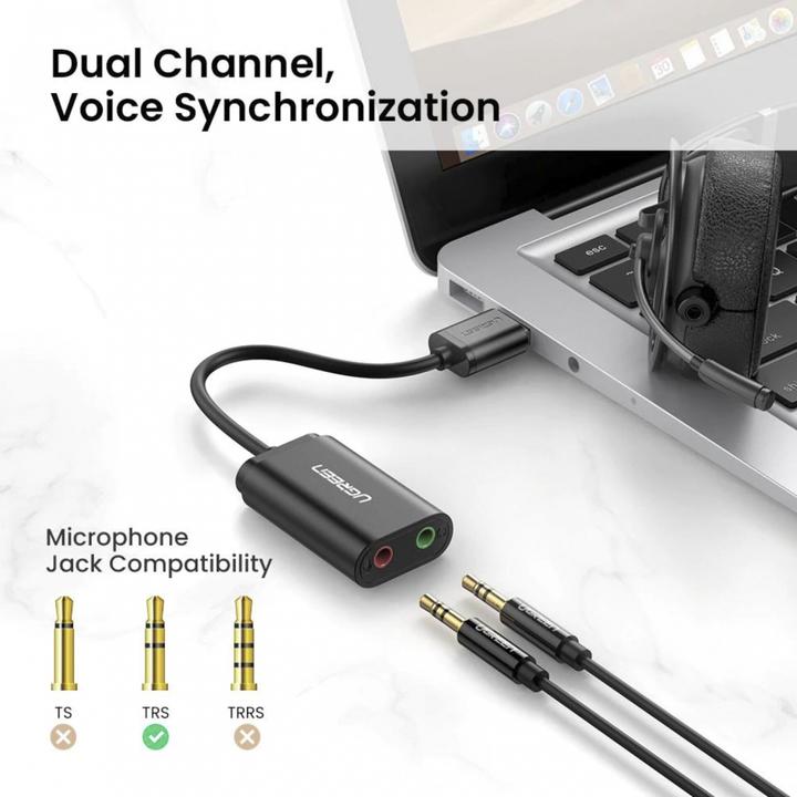 Actual product image Ugreen External Sound Adapter 30724 (USB)