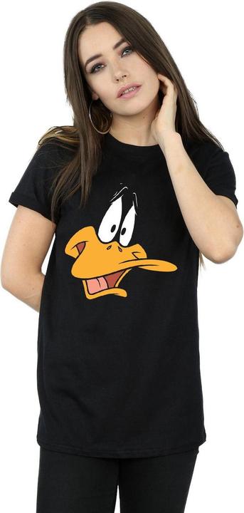Immagine prodotto Looney Tunes Daffy Duck Face Maglietta Ampia Donna (L)