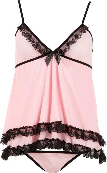 Image du produit Cottelli Collection Babydoll & String Rose (L)