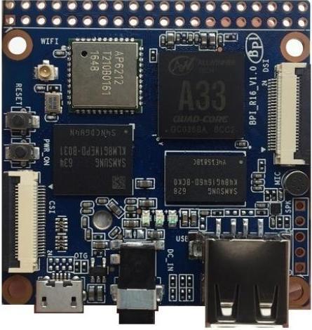 Immagine prodotto Sinovoip BPI-M2M (A33) - Banana Pi - Computer a scheda singola A33 Quad-Core, senza eMMC