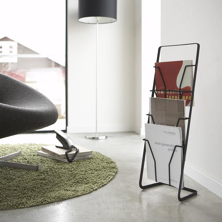 Produktbild Yamazaki Zeitungsständer mit 4 Fächern TOWER (25 x 18 x 71 cm)