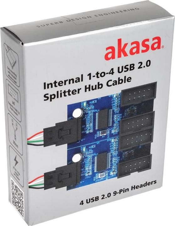 Produktbild Akasa Interner USB 2.0 Hub-Karte (4 Ports)