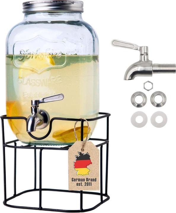 Actual product image Intirilife Glass Beverage Dispenser 4 litres
