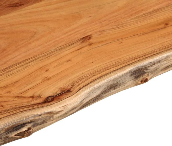 Actual product image VidaXL Table top rectangular tree edge wooden top furniture top solid wood acacia (80 x 40 x 2.5 cm)