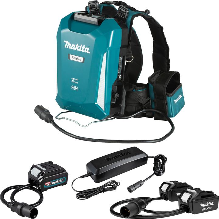 Productafbeelding Makita 2x18V - 40V Rugzakbatterij PDC1200A01 (40 V)