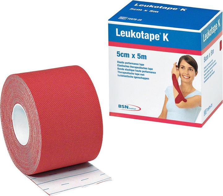 Actual product image BSN K Plaster bandage 5mx5cm red (5 m)