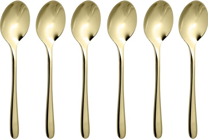 Produktbild Rosenthal Probieren Sie PVD 6 Mokkalöffel aus poliertem Gold (1 Stück, Löffel)