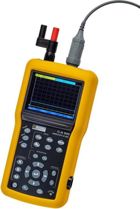 Produktbild Chauvin Arnoux C.A 942 Hand-Oszilloskop (Scope-Meter) 40MHz 2-Kanal 2 GSa/s 2.5 kpts 8 Bit Handgerä (CAT III 600V)