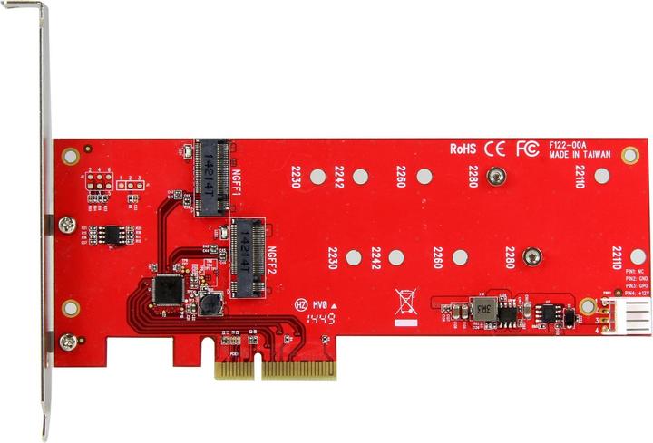 Image du produit StarTech 2X CONTRÔLEUR M.2 SSD - PCIE