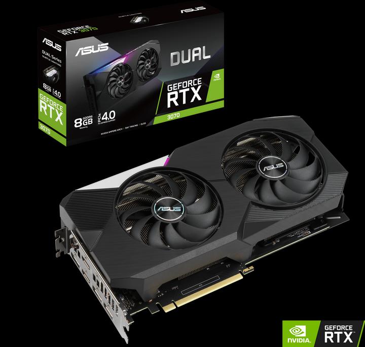 Actual product image ASUS GeForce Dual RTX 3070 8G (8 GB)