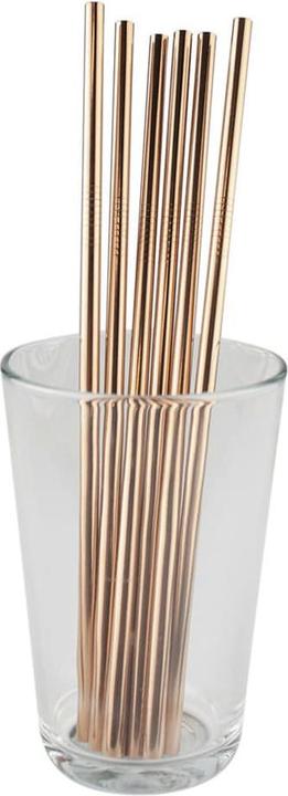 JTI 6x straight metal straws - rose gold (1 x)