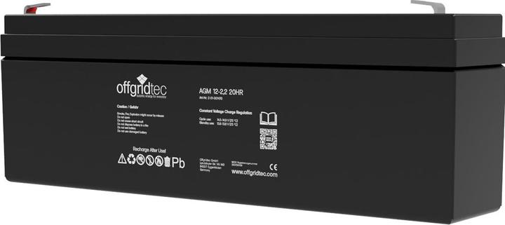 Image du produit Offgridtec ® AGM 2,2Ah 20HR 12V - Batterie solaire Extrêmement résistante au cyclage (1 pcs, Spécifique à l'appareil, 2100 mAh)