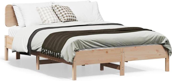 Image du produit VidaXL Lit en bois massif Lit double sans matelas 120x190cm pin (120 x 190 cm)