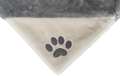 Image du produit Trixie Lit radiateur, peluche, 45 × 24 × 31 cm, gris/gris clair (Chat)