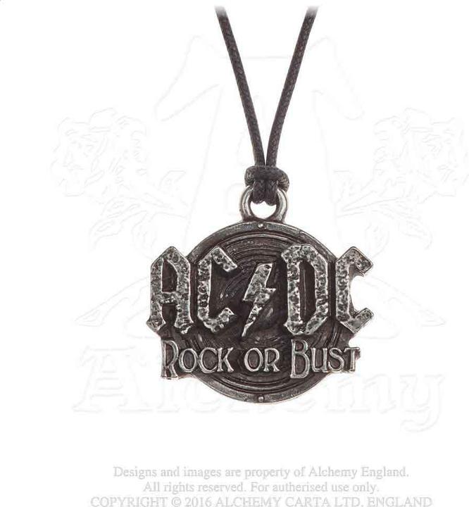 Produktbild AC/DC Anhänger Rock Or Bust Englischer Zinn (100% Pewter)