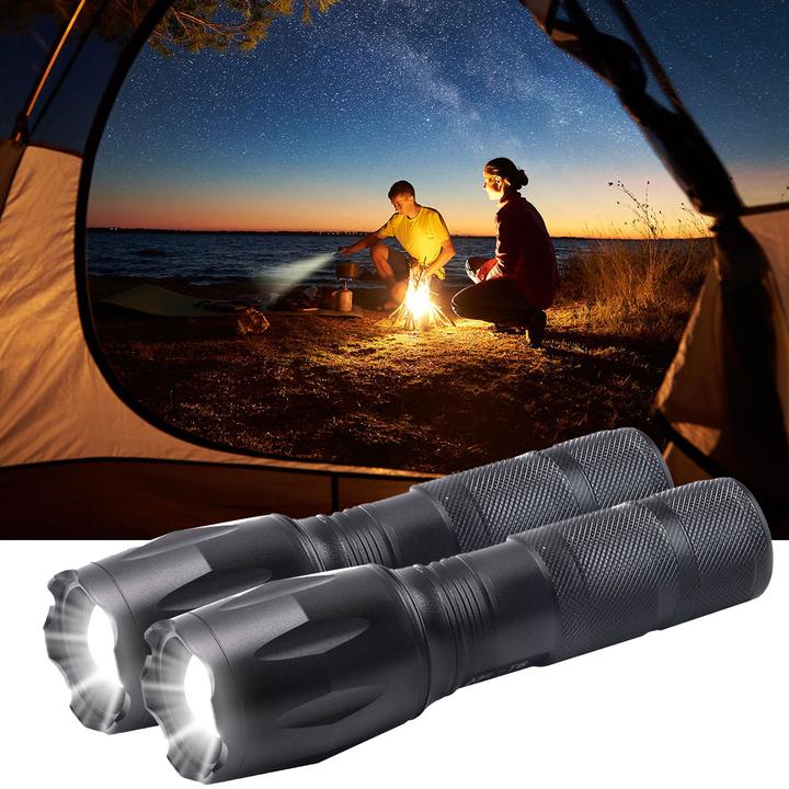 Actual product image Casativo Set of 2 LED torches with power bank, 260 lm, 10 watts (3.20 cm, 260 lm)