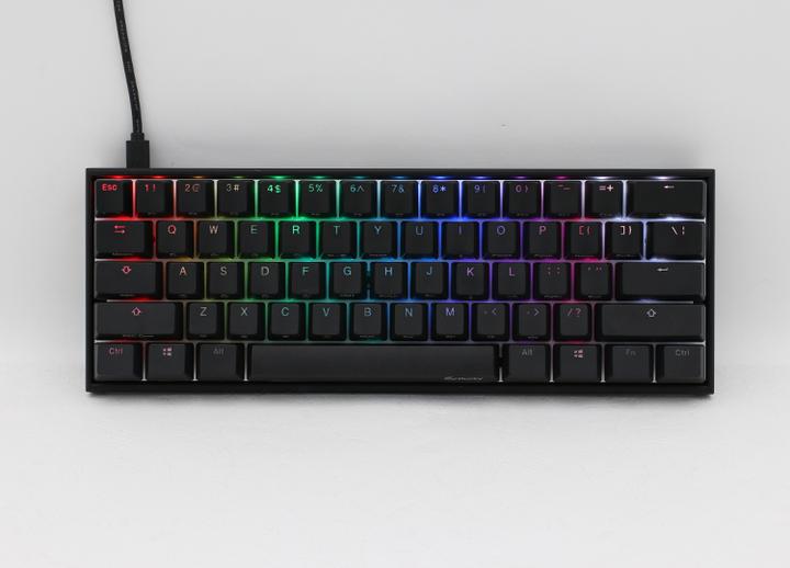 Actual product image Ducky Mechanical keyboard Mecha Mini, PBT, MX Red, RGB, DE layout (DE, Cable)