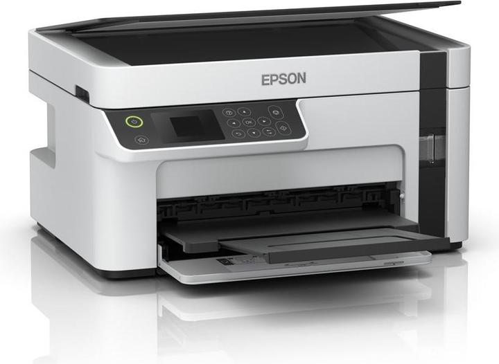 Immagine prodotto Epson Stampante compatta multifunzione EcoTank M2120 Mono, Inkjet, A4, Wi-Fi, Bianco (Inchiostro, Bianco e nero)