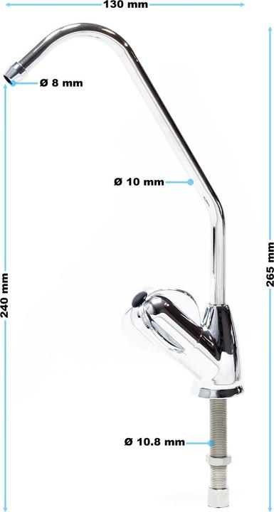 Actual product image Naturewater 6.35mm (1/4") Delux I D-05 Reverse Osmosis Water Tap