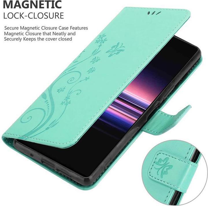 Actual product image Cadorabo Flower Book Cover (Sony Xperia 5)