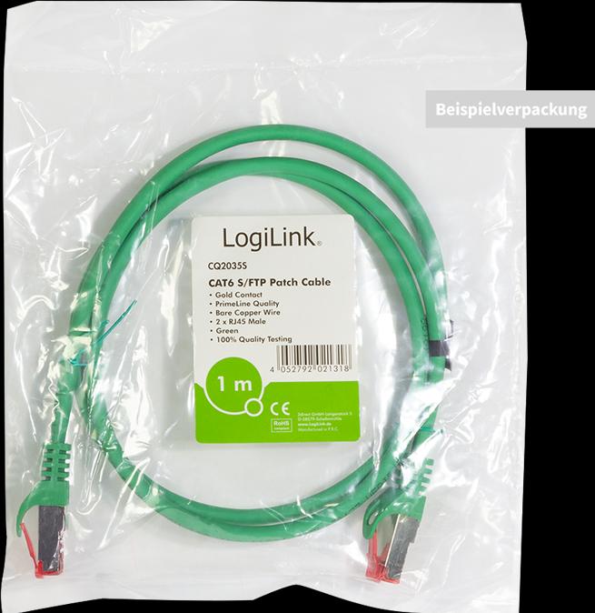 Actual product image LogiLink Network cable (S/FTP, CAT6, 1 m)