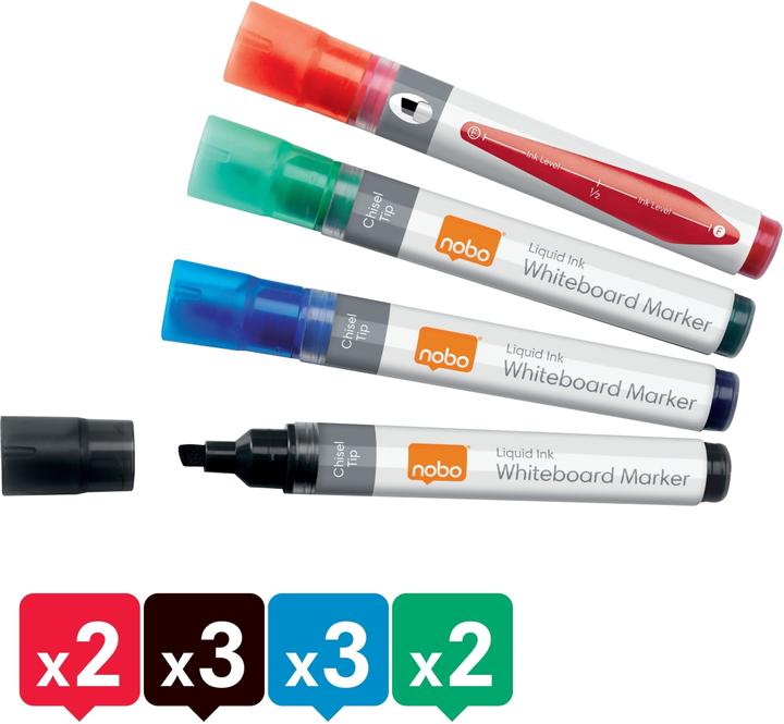 Immagine prodotto Nobo N-Marker Viscom 4mm 1915386 ass. 10 pezzi (Multi colore, 4 mm, 10 x)