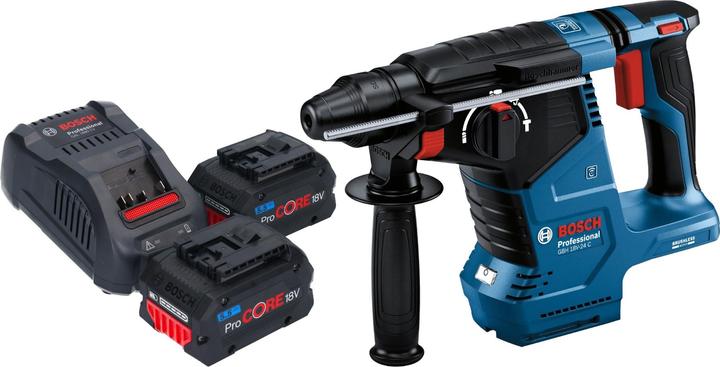 Actual product image Bosch Professional Bosch GBH 18V-24 C Professional Akku Bohrhammer 18 V 2,4 J Brushless SDS plus + 2x ProCORE Akku 5,5 (Rechargeable battery operated)