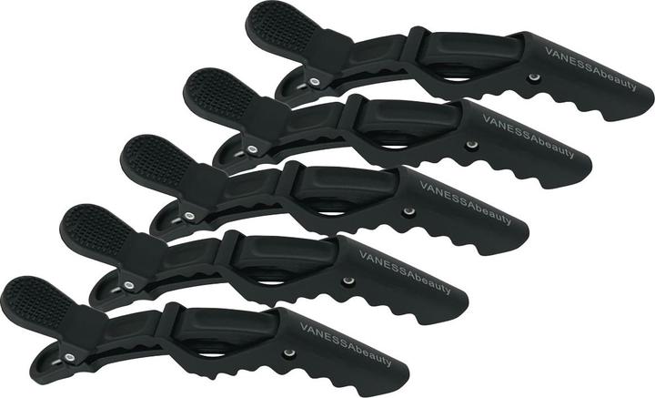 Image du produit Vanessa Beauty Clips à grip - noir (6 pièces) (Élastiques à cheveux, Blasons)