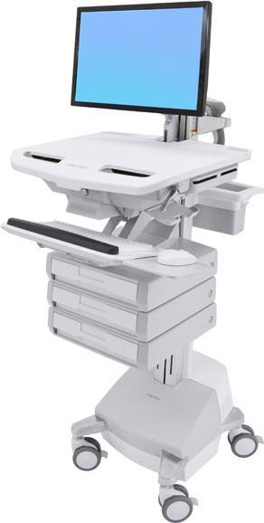Actual product image Ergotron Cart with LCD Arm, SLA Powered, 3 Drawers - Cart (loading only)