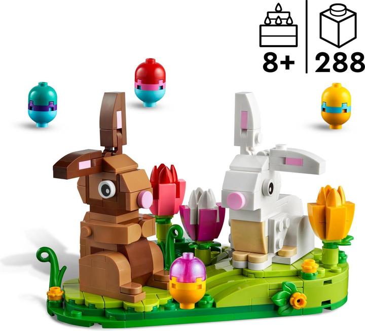 Actual product image LEGO 40523 Easter Bunny Exhibit (40523, LEGO Seasonal Sets, LEGO Disney)