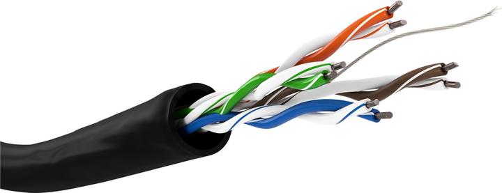 Actual product image Goobay Bulk cable 100.0m CAT 5e robust Schwa (U/UTP, CAT5e, 100 m)