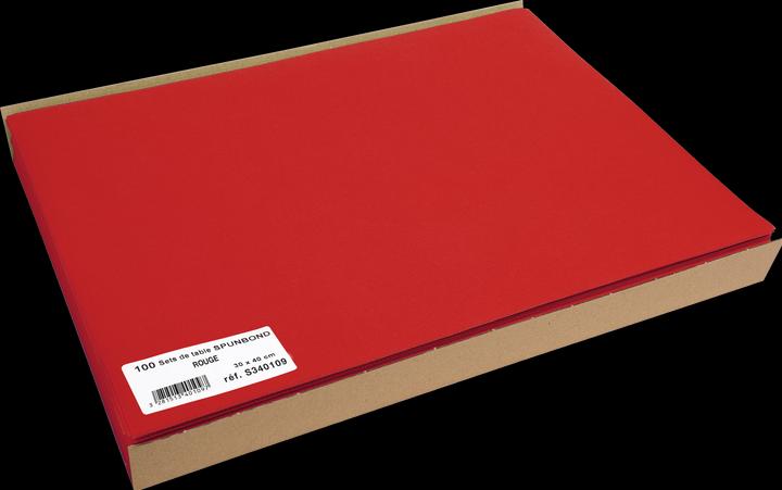 Immagine prodotto PROnappe Tovaglietta monouso Spunbond, 400 x 300 mm, rosso (100 x, 30 x 40 cm)