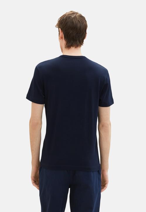 Produktbild Tom Tailor T-Shirt Kurzarmshirt mit Front-Logo-Print (XL)