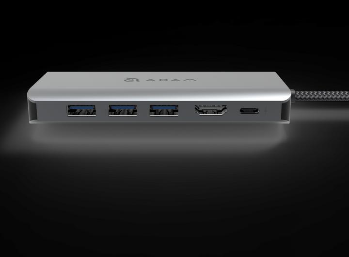 Produktbild Adam Elements CASA HUB A01s | Grau | USB-C 4K 6-in-1 Hub (USB-C)