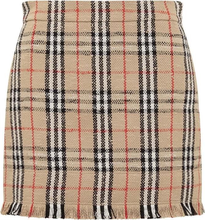 Burberry Vintage Pattern Mini Skirt (38)