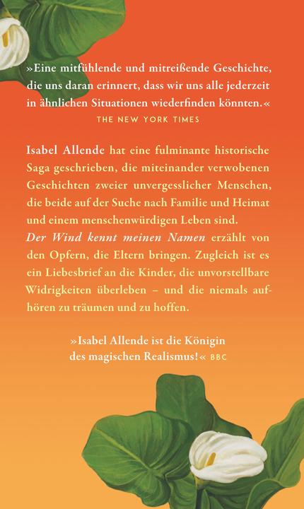 Actual product image Der Wind kennt meinen Namen (German, Isabel Allende, 2024)