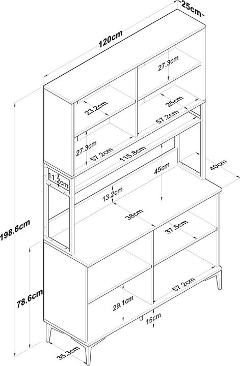 Produktbild Skye Decor Jelvane Cabinet with Additional Storage