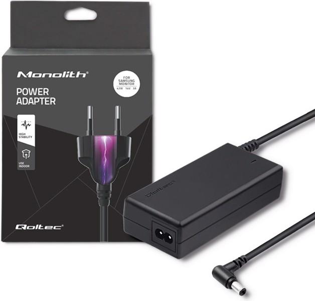 Immagine prodotto Qoltec 51773 Adattatore di alimentazione per monitor Samsung