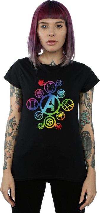Produktbild Avengers Infinity War Rainbow Icons TShirt (L)